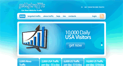Desktop Screenshot of gettytraffic.com