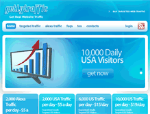 Tablet Screenshot of gettytraffic.com